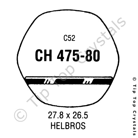 GS CH475-80 Watch Crystal