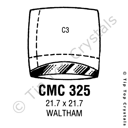 GS CMC325 Watch Crystal