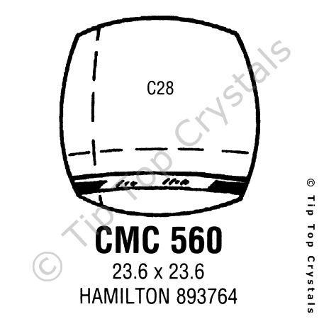 GS CMC560 Watch Crystal