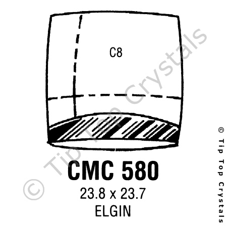 GS CMC580 Watch Crystal