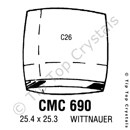 GS CMC690 Watch Crystal