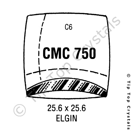 GS CMC750 Watch Crystal