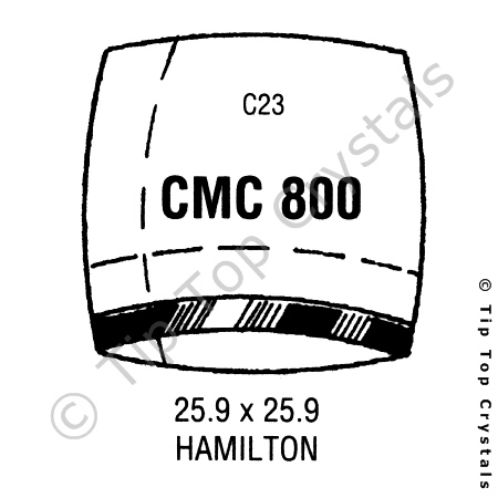 GS CMC800 Watch Crystal