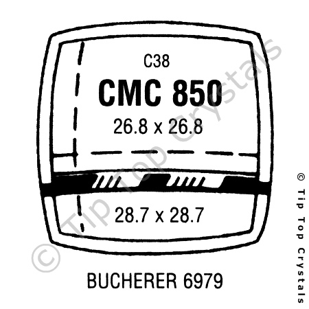 GS CMC850 Watch Crystal