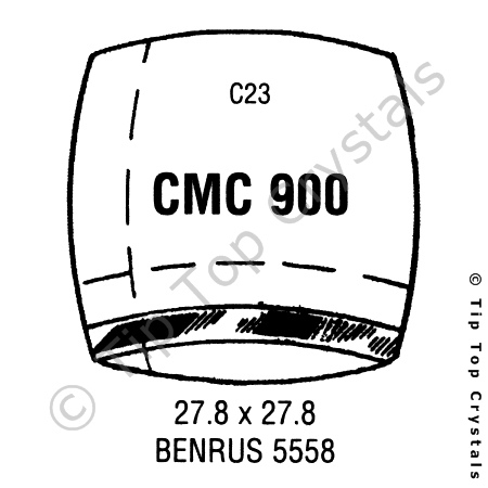 GS CMC900 Watch Crystal