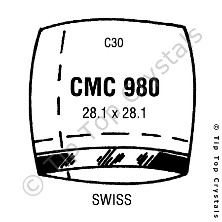 GS CMC980 Watch Crystal