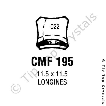 GS CMF195 Watch Crystal