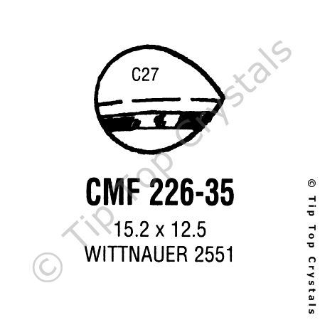 GS CMF226-35 Watch Crystal