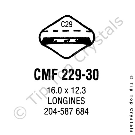 GS CMF229-30 Watch Crystal