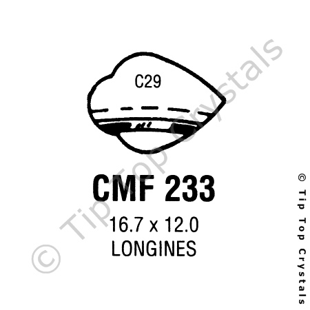 GS CMF233 Watch Crystal