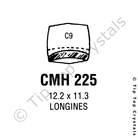 GS CMH225 Watch Crystal