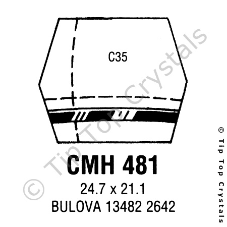 GS CMH481 Watch Crystal