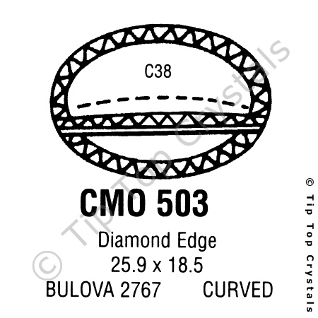 GS CMO503 Watch Crystal - Click Image to Close