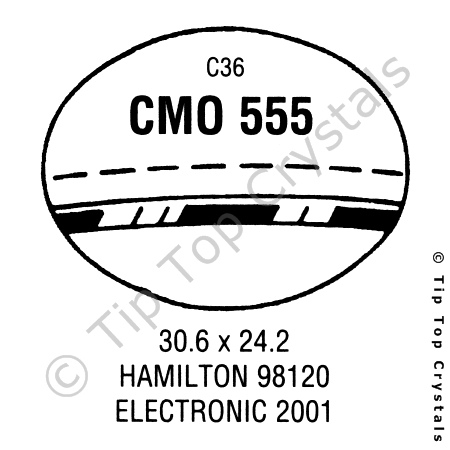 GS CMO555 Watch Crystal