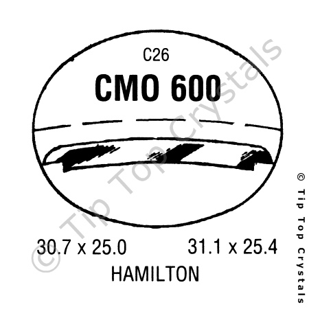 GS CMO600 Watch Crystal