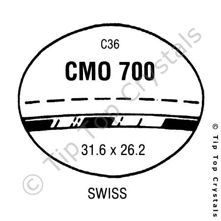 GS CMO700 Watch Crystal