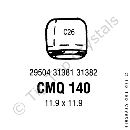 GS CMQ140 Watch Crystal