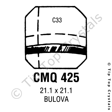 GS CMQ425 Watch Crystal