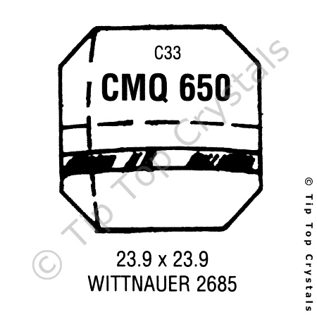 GS CMQ650 Watch Crystal