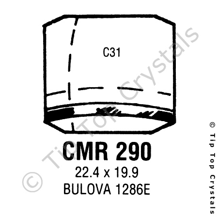 GS CMR290 Watch Crystal