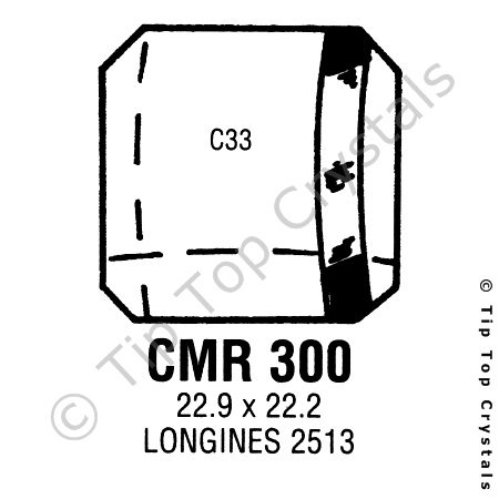 GS CMR300 Watch Crystal