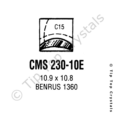 GS CMS230-10E Watch Crystal