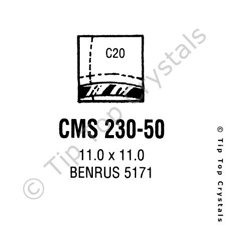GS CMS230-50 Watch Crystal