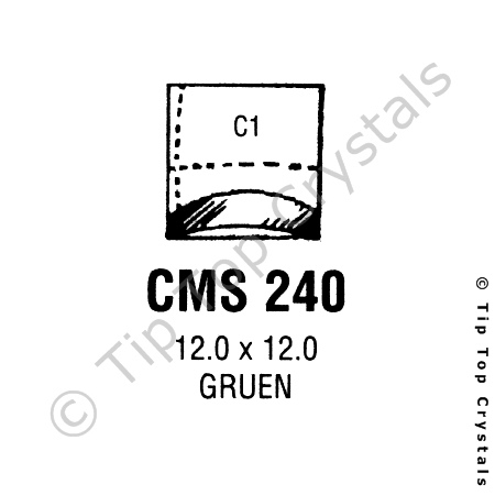 GS CMS240 Watch Crystal
