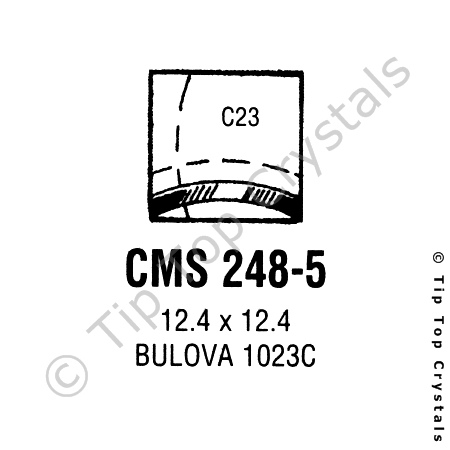 GS CMS248-5 Watch Crystal