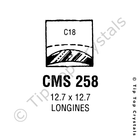 GS CMS258 Watch Crystal
