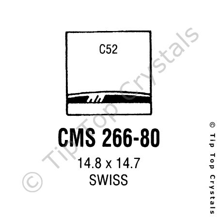 GS CMS266-80 Watch Crystal