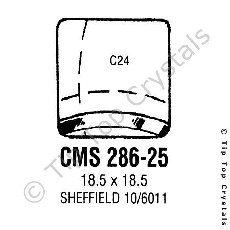 GS CMS286-25 Watch Crystal
