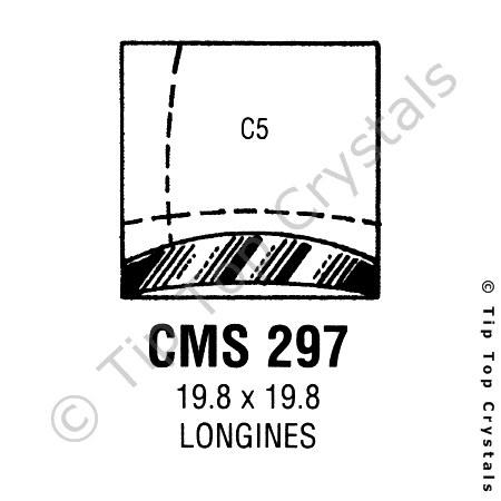 GS CMS297 Watch Crystal