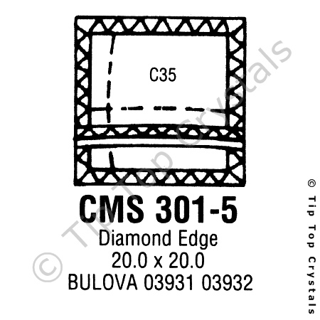 GS CMS301-5 Watch Crystal