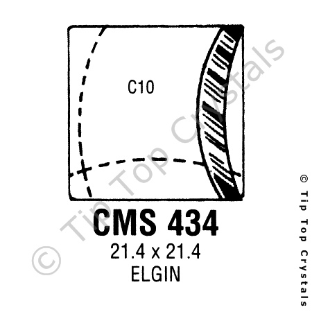 GS CMS434 Watch Crystal