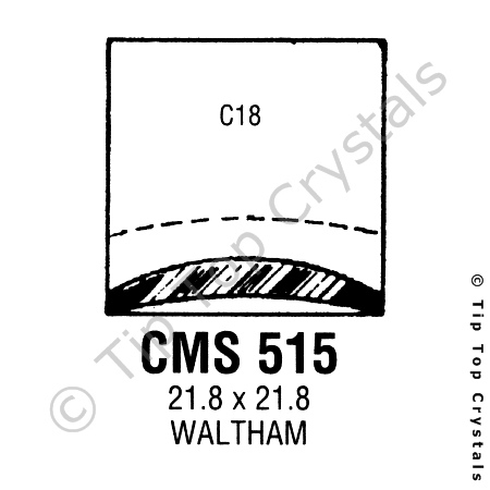 GS CMS515 Watch Crystal