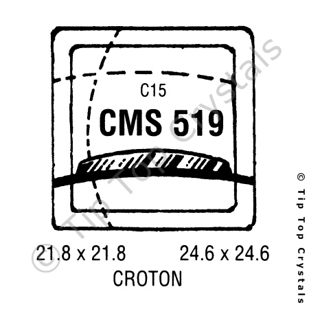 GS CMS519 Watch Crystal