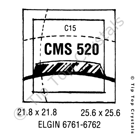 GS CMS520 Watch Crystal