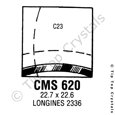 GS CMS620 Watch Crystal