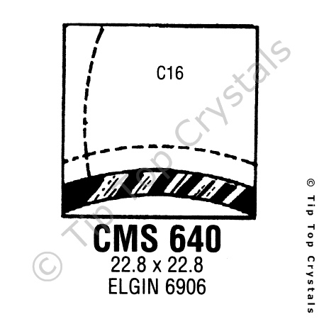 GS CMS640 Watch Crystal