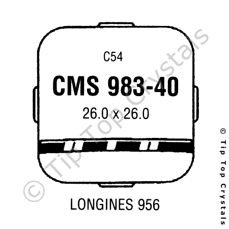 GS CMS983-40 Watch Crystal