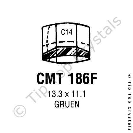 GS CMT186F Watch Crystal