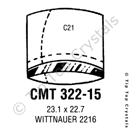 GS CMT322-15 Watch Crystal