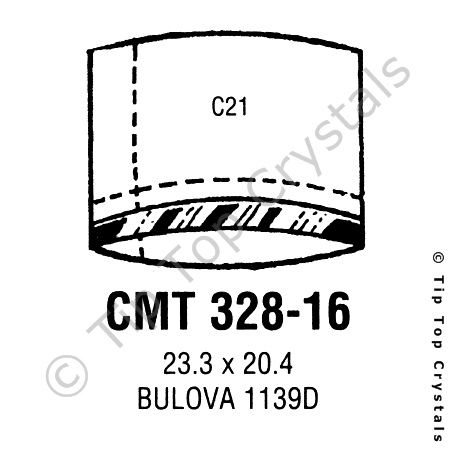 GS CMT328-16 Watch Crystal