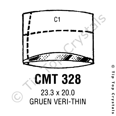 GS CMT328 Watch Crystal