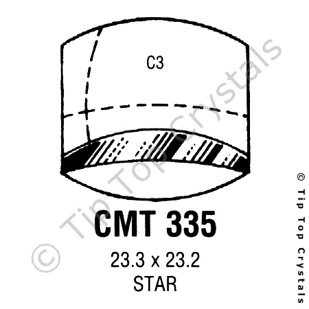 GS CMT335 Watch Crystal