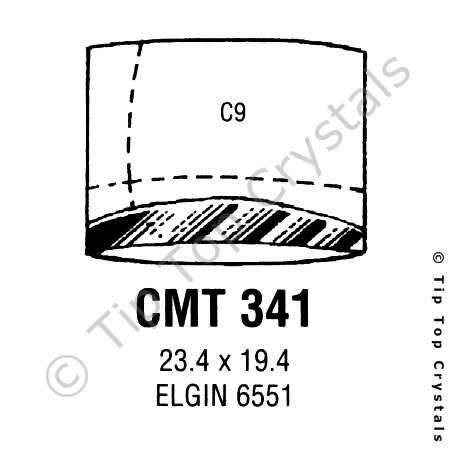 GS CMT341 Watch Crystal