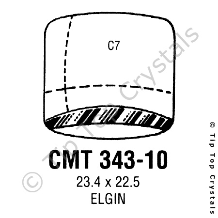 GS CMT343-10 Watch Crystal