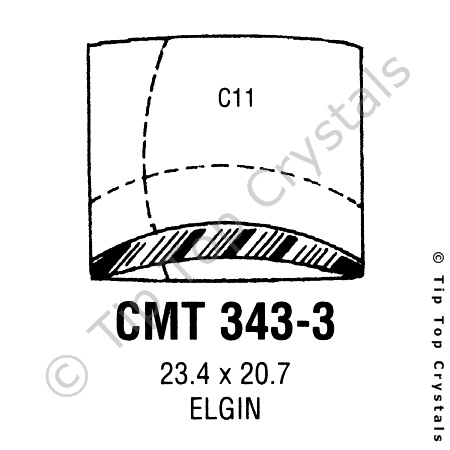 GS CMT343-3 Watch Crystal