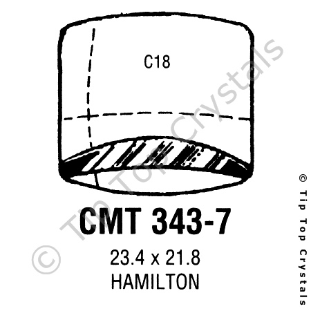 GS CMT343-7 Watch Crystal